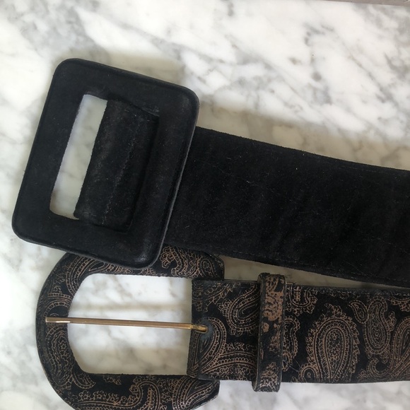 Vintage Accessories - Vintage Wide Leather Belts